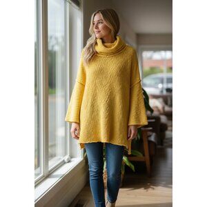 And The Why Women's Yellow Turtleneck Sweater